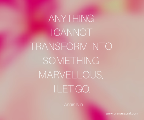 Transformation and letting go